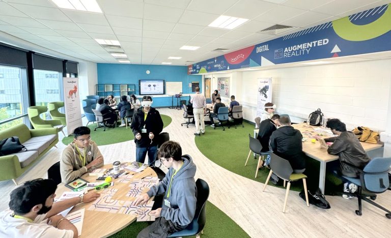 Students at Coventry College being inspired by Teams Glued