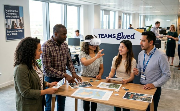 A team using Teams Glued