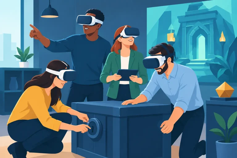 VR escape room corporate Event that builds teams