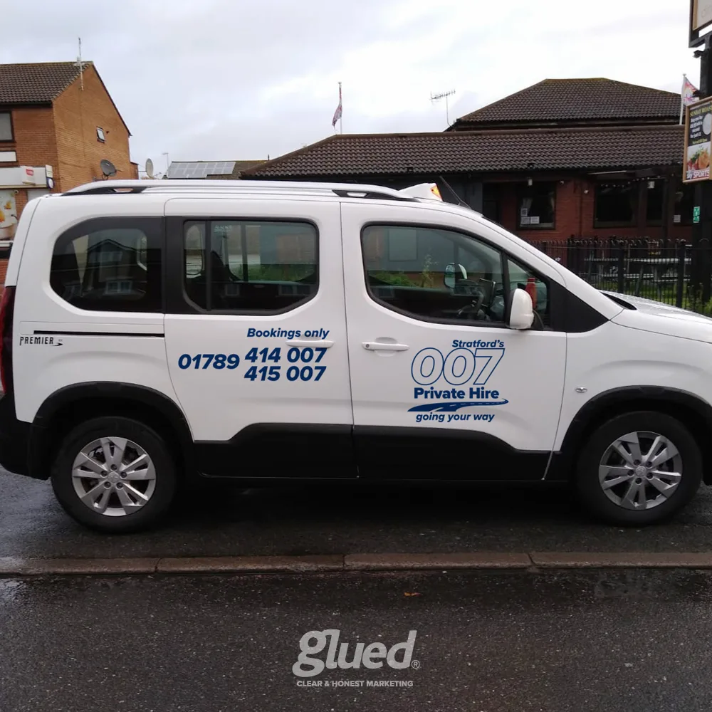 Image of 007 Stratford’s Taxis taxi branding